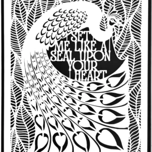 Set Me Like a Seal Upon Your Heart | Song of Songs Papercut Art